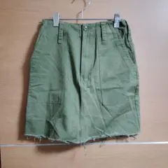 オリーブグリーン タイトスカート Fサイズ