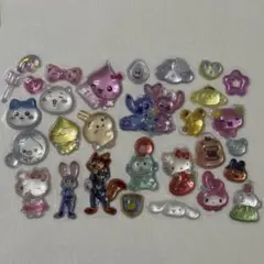 ⑱ボンボンドロップシール　立体シール　フレークシール　キャラクター