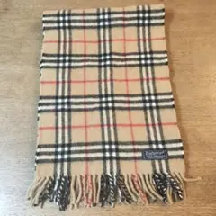 【Burberrys】ノバチェック柄　マフラー　ラムウール100％　イングランド
