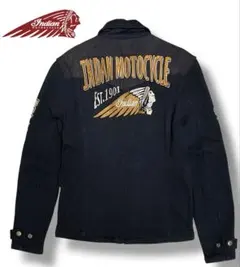 【希少】 インディアンモーターサイクル コットン ライダース ジャケット 黒