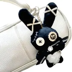 【ハンドメイド】ぬいぐるみ サブカル 白黒 Y2K 地雷系 量産系 キーホルダー