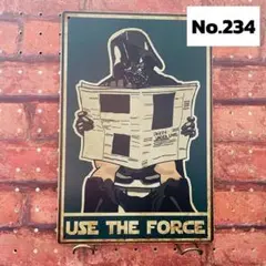ダースベイダー トイレ《234》ブリキ 看板 レトロ風 ☻