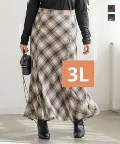 CLETTEオリジナルチェック柄シフォンスカートのサムネイル