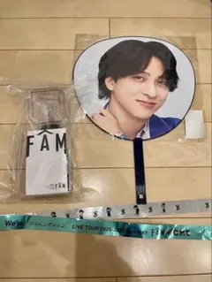 タイムレス ペンライト うちわ 銀テープ