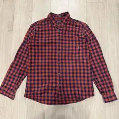 Eddie Bauer ネルシャツ チェック柄 メンズ M 赤　黒　古着のサムネイル