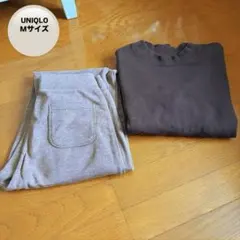 SALE》UNIQLO ルームウェア パジャマ ブラウン Mサイズ レディース
