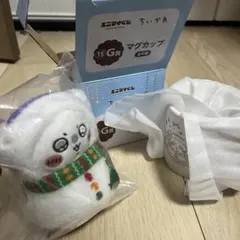 ちいかわ 雪だるま　マグカップ　マスコット　モモンガ　エニマイくじ　E賞 G賞