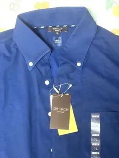 新品タグ付き　ORIHICA ネイビー 半袖シャツ 3L