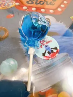 スンスン　キャンディストア　オイルキーホルダー ブルー　ポップアップ