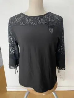 黒い七分袖 トップス