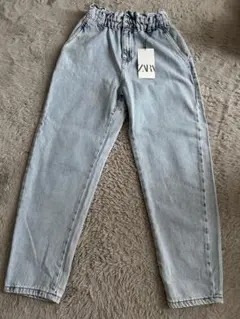 ZARA ザラ ハイライズ BAGGY FIT PAPER BAG デニム32