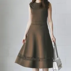 tocco closet トッコクローゼット ノースリーブニットワンピース