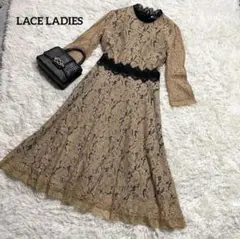 2XL✨美品✨Lace Ladies　総レース ドレスワンピース　結婚式　XXL