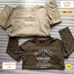 GLOBAL WORK トレーナー＆COMME CA ISM Tシャツ 110