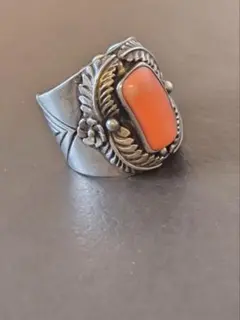 トゥアレグシルバー ハンドメイド 茶瑪瑙 ブラウンアーゲット リング