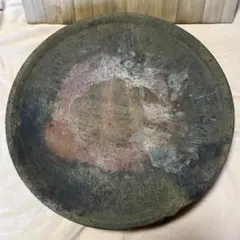 備前焼　陶芸作品 大皿 木箱入り　鈴木黄弌作のサムネイル