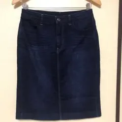 【UNIQLO】デニム　タイトスカート　M シンプル　ブルー　ユニクロ
