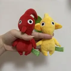 ピクミン　ぬいぐるみセット　赤と黄色