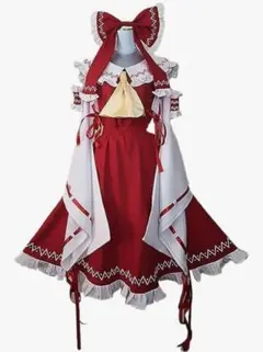 東方project　博麗霊夢コスプレ　衣装　Мサイズ