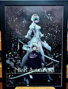 ニーアオートマタ　 額装　タペストリー　絵画 キャンバスコットン製