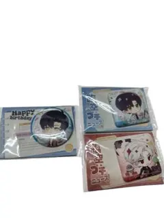 【公式】恋と深空　臨空Q報　シリーズ　スクエア缶バッジ とレイ バースデー