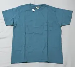 USA製 Goodwear 新品 コットンポケットTシャツ L スモーキーアクア