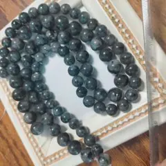 天然石 ラルビカイト キラキラ ブルーに輝く サイズ違い 美しい2連 まとめ売り