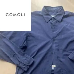 y*u様 COMOLI / コモリ 16SS バンドカラーシャツ ネイビー (2 y*u様 COMOLI / コモリ 16SS バンドカラーシャツ ネイビー (2 - メルカリ