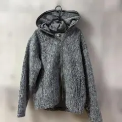 ZARAアワーレガシー似ダークグレー フルジップパーカー ZARA フルジップパーカー ブラック/ホワイト - メルカリ