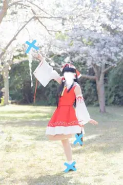 東方Project 博麗霊夢 コスプレ衣装 フルセット Lサイズ