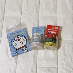 ドラえもん　サンリオマスキングテープ　付箋メモ帳