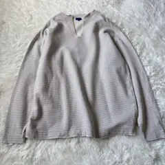 BEAMS　ビームス　キーネックボーダースウェット　プルオーバー　長袖◆6440