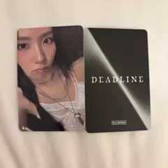 BLACKPINK　DEADLINE ジス　トレカ