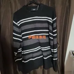 AZUL by moussy ブラック系　ニット