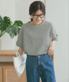 アーバンリサーチドアーズ＊USAコットンロールスリーブTシャツ