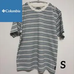 【Columbia】 TITANIUM ボーダーTシャツ 速乾 S 古着