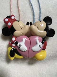 ミッキー・ミニー ハート型LEDペンダント