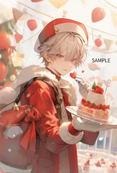 3072サンタのつまみ食いステッカー