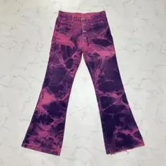 美品マッシュマニア蓮ロータス 総柄ベルボトム フレアパンツ M - メルカリ