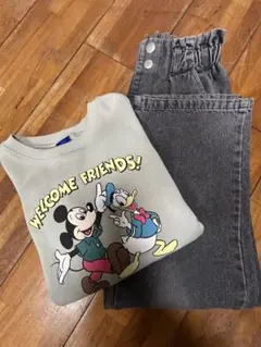 女の子　150cm ジーパン・トレーナーセット売り