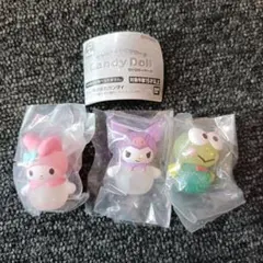 サンリオ キャンディドール 3体セット　マイメロディ　クロミ　ガチャガチャ