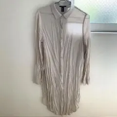 【❤️早い者勝ち❤️】ロングシアーシャツ　シャツ　ロングシャツ　レディース　M