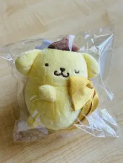 ポムポムプリン ぬいぐるみ マスコット 桃 むにゅぐるみ スタンプ