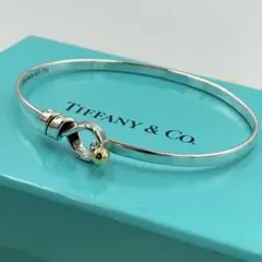 極美品✨ ティファニー ブレスレット ツイスト コンビ AU750 AG925