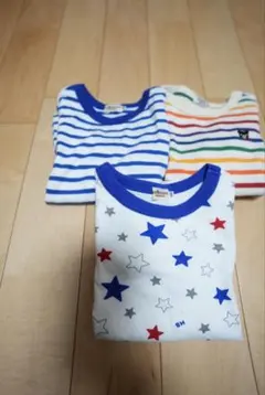 mikihouse ロングTシャツ ３枚セットのサムネイル