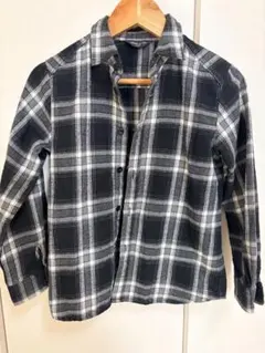 コムサイズム　チェック長袖シャツ