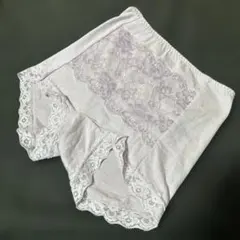 【473】薄紫レース ハイウエスト骨盤ガードル M