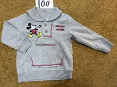 ミッキーマウス トレーナー 100cm グレー