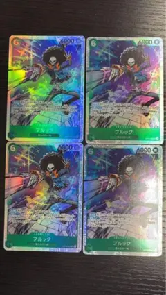 ワンピースカード 神の島の冒険 ブルック SR 4セット