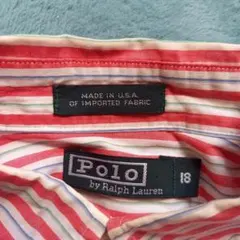 Polo by Ralph Lauren ストライプ長袖シャツ 18　アメリカ製
